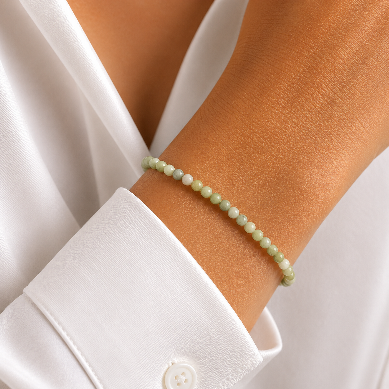 Jade Armband Kugel 4mm