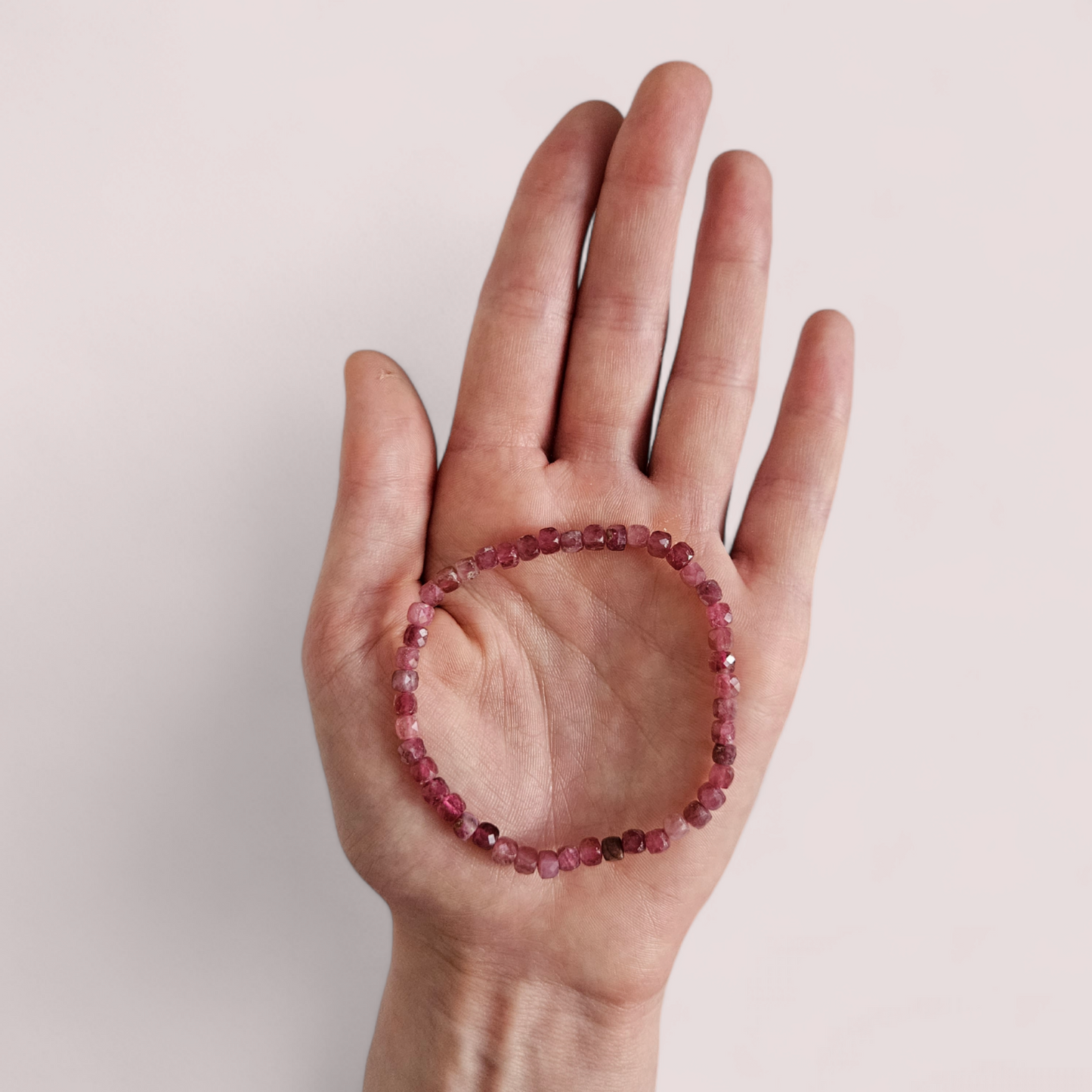 Pinker Turmalin Armband facettiert 4mm