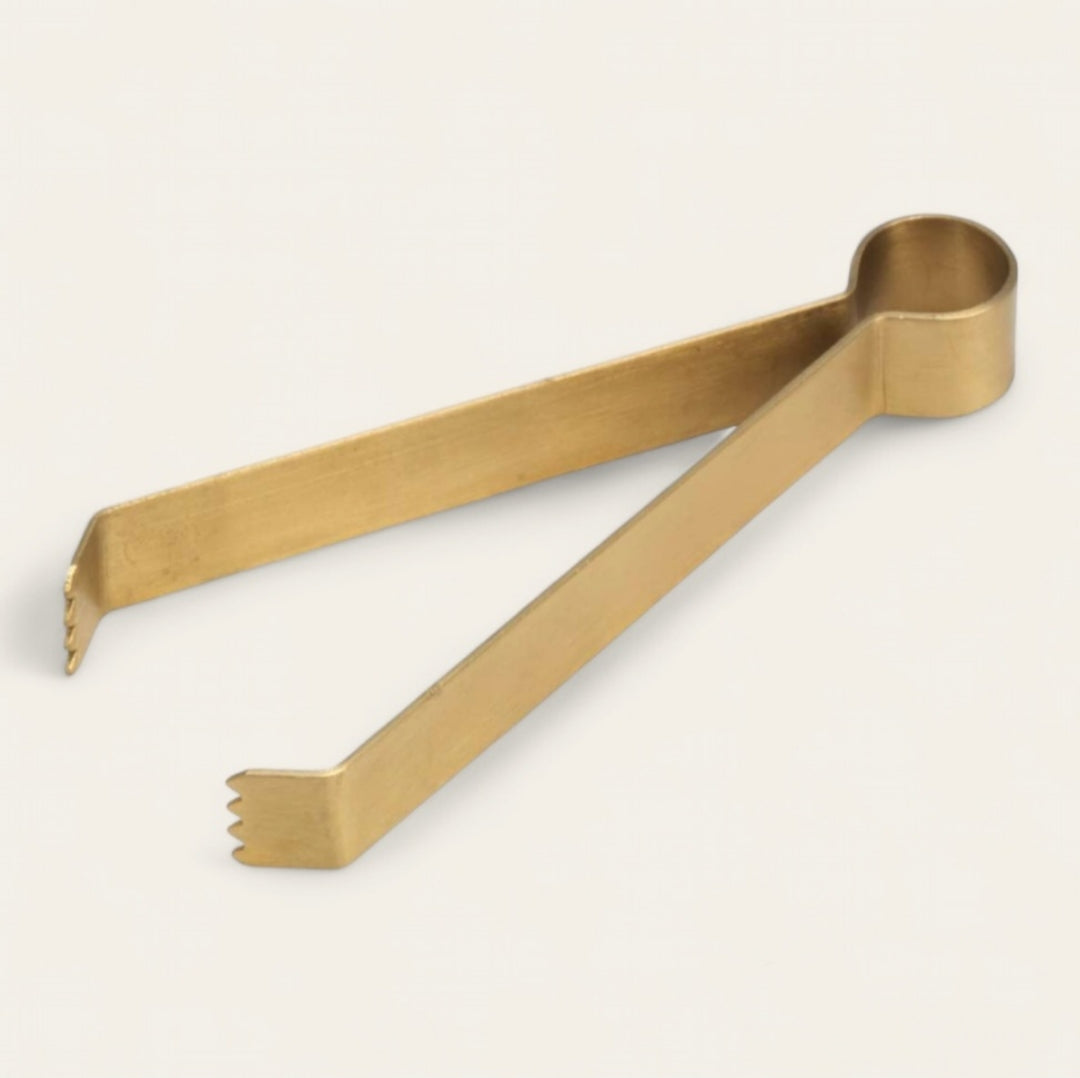 Kohlezange aus Messing