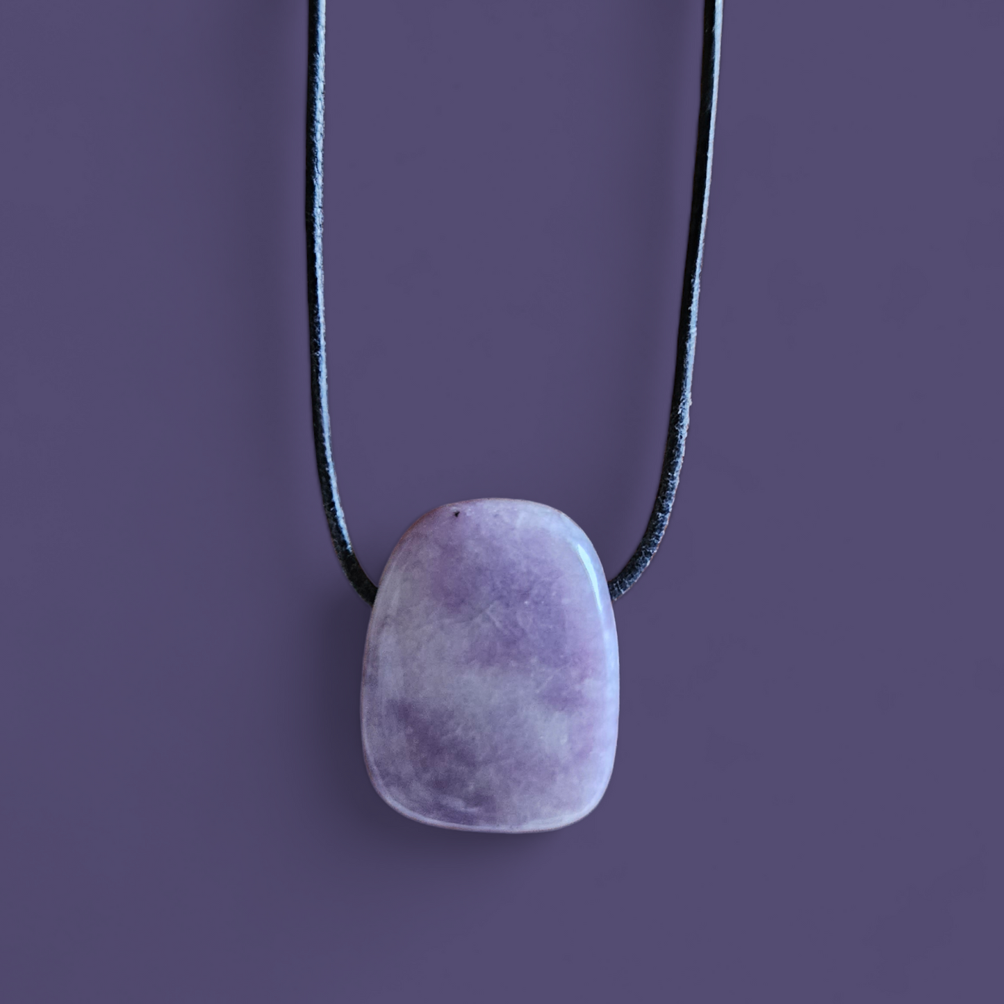 Lepidolith Kettenanhänger gebohrt