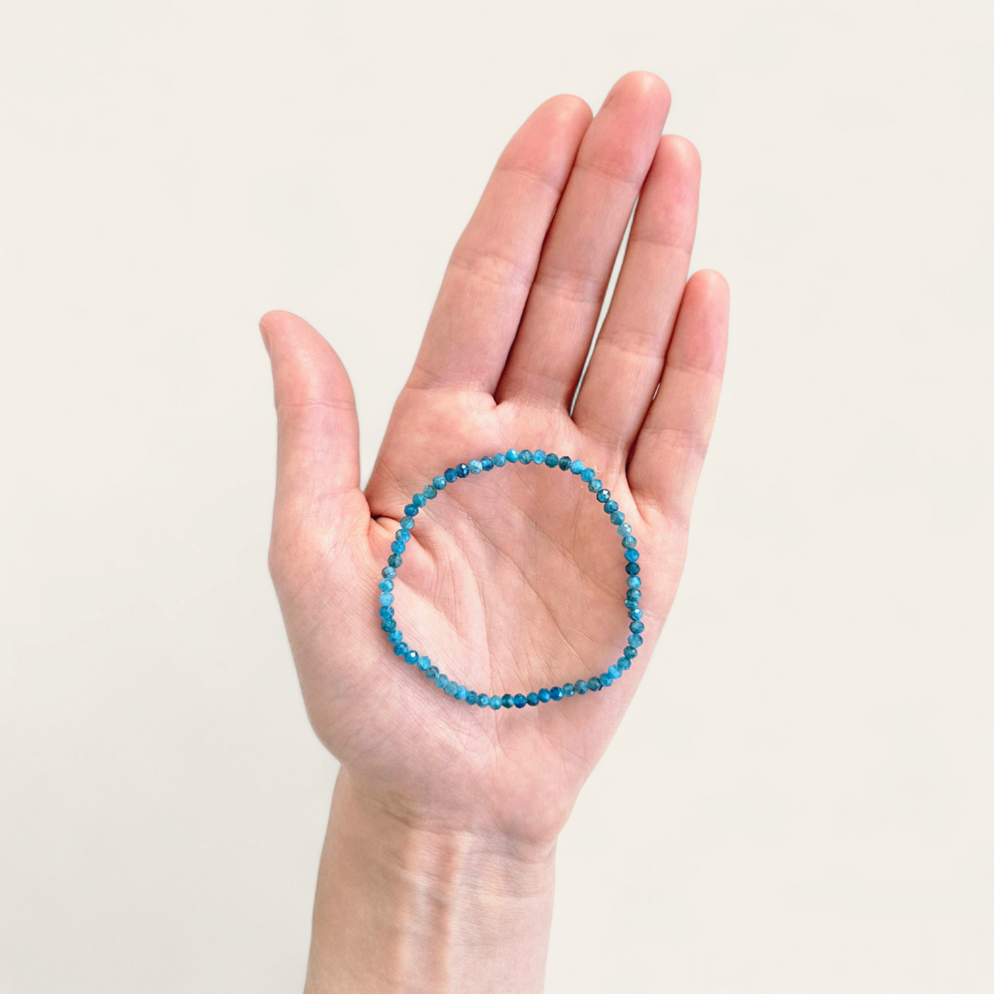 Apatit Armband facettiert 3mm