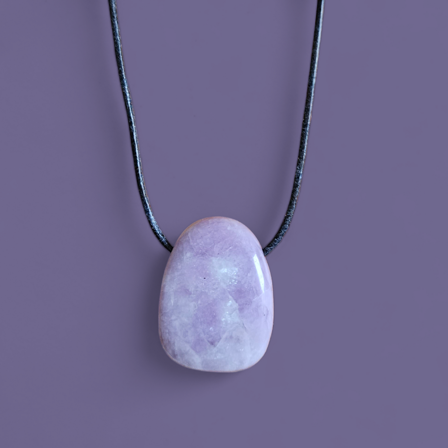 Lepidolith Kettenanhänger gebohrt