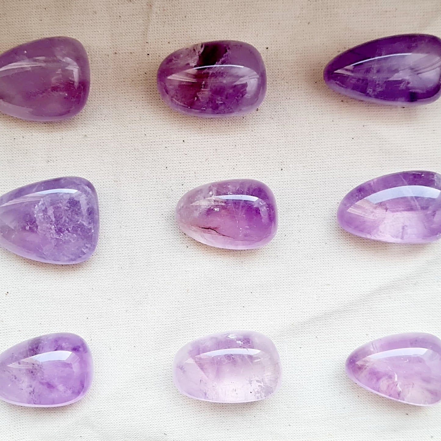 Amethyst (transparent) Trommelstein