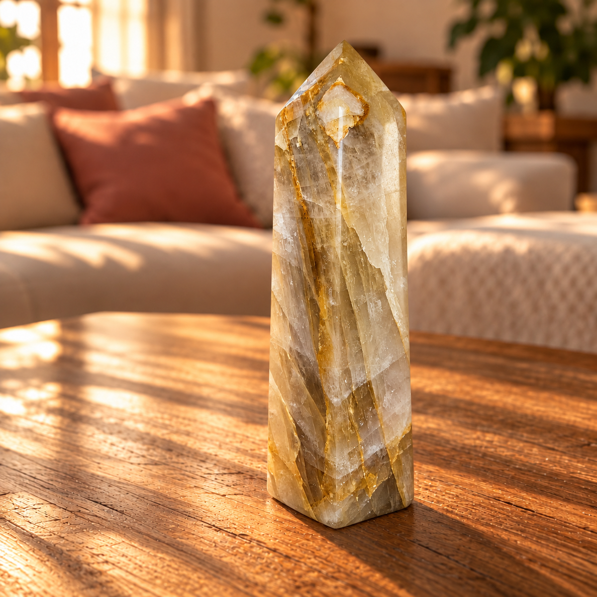 Golden Healer Quarz Turm XXL