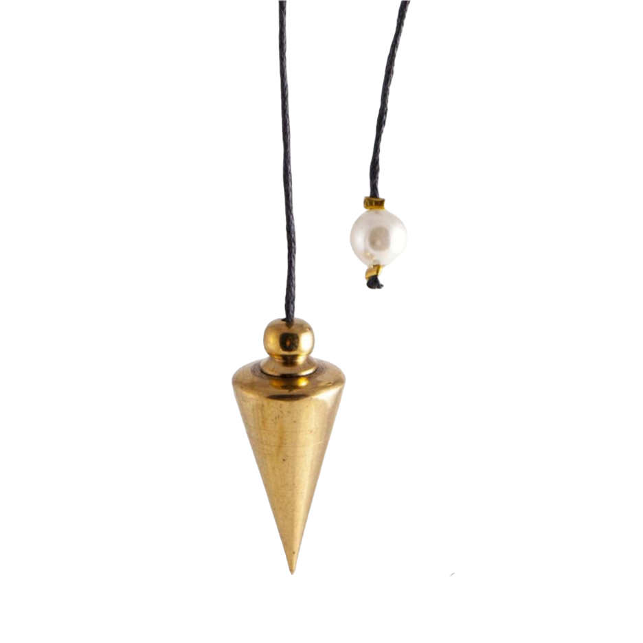 Schraubpendel Messing poliert