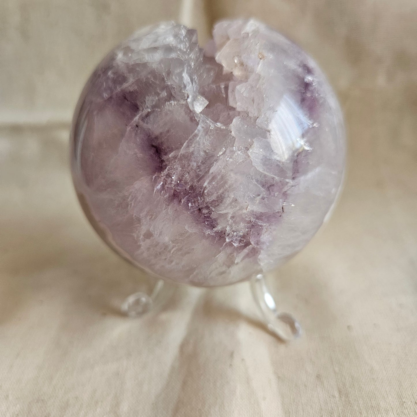 Amethyst Kugel (extra druzy)