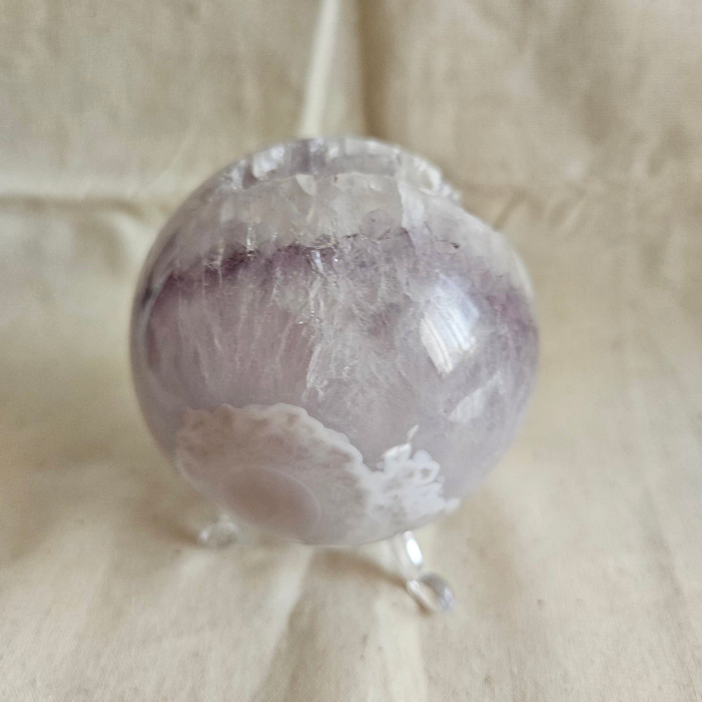 Amethyst Kugel (extra druzy)
