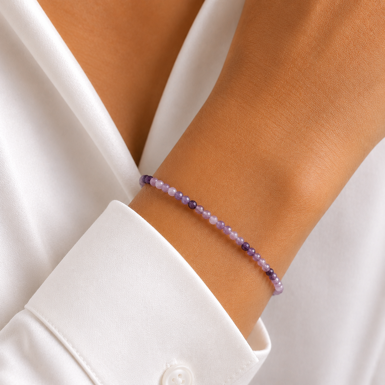 Amethyst Armband facettiert 3mm