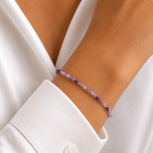 Amethyst Armband facettiert 3mm