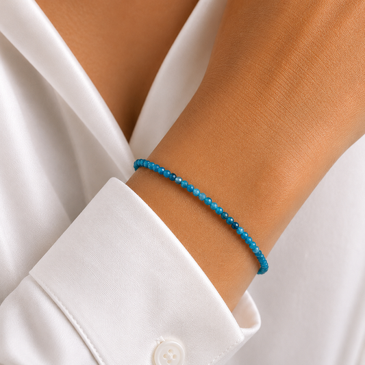 Apatit Armband facettiert 3mm