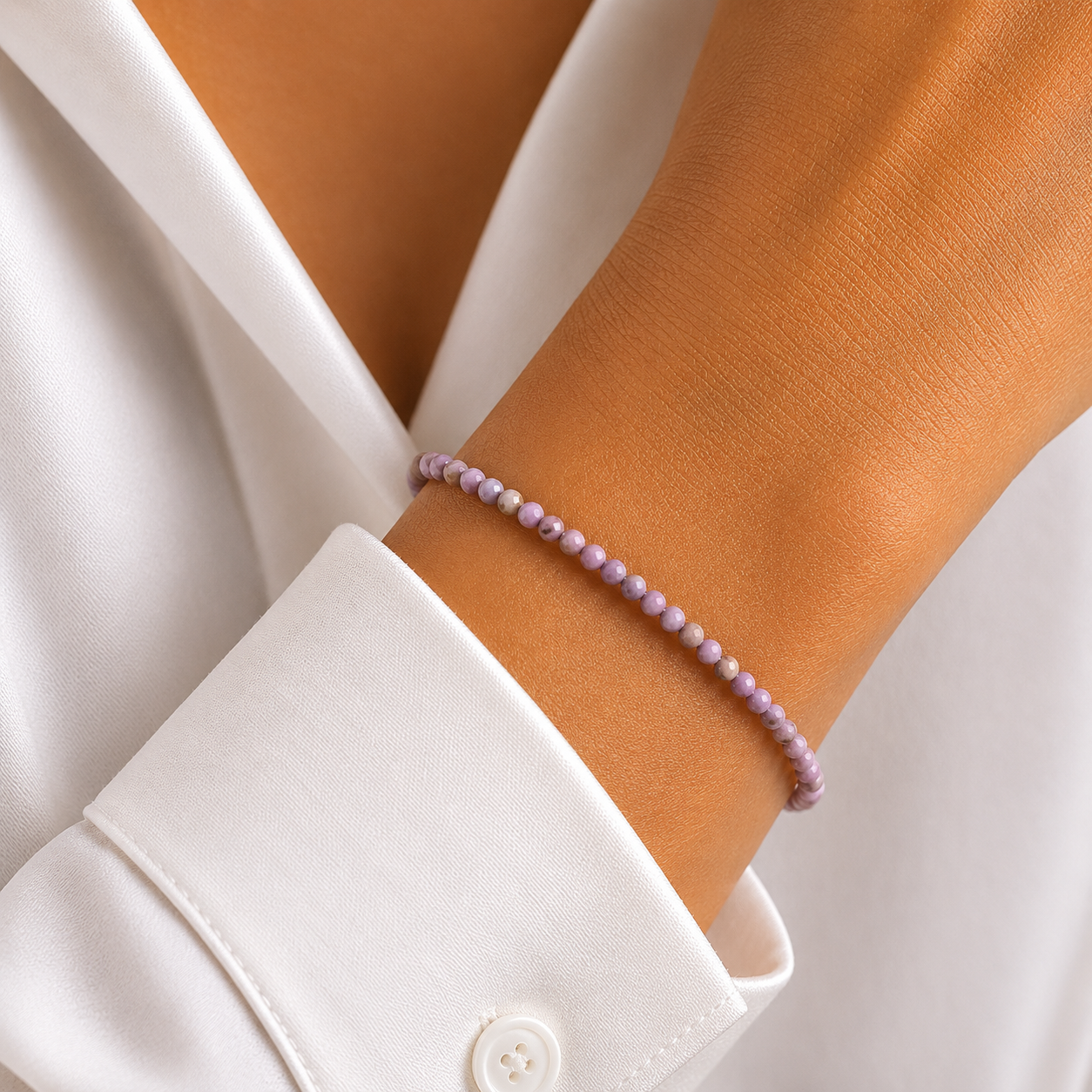 Phosphosiderit Armband facettiert 3mm