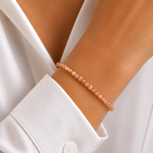 Sonnenstein Armband Kugel 4mm