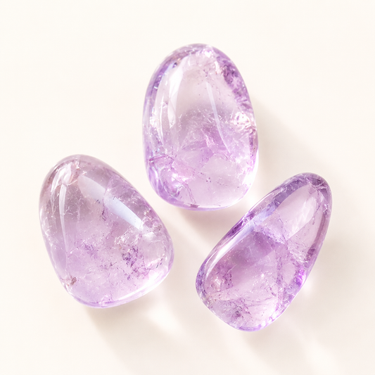 Amethyst (transparent) Trommelstein