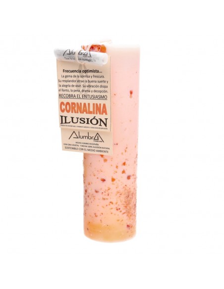 "Vorfreude" Ritualkerze mit Karneol