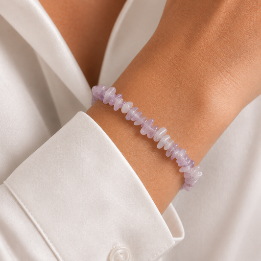 Lavendelquarz Splitterarmband