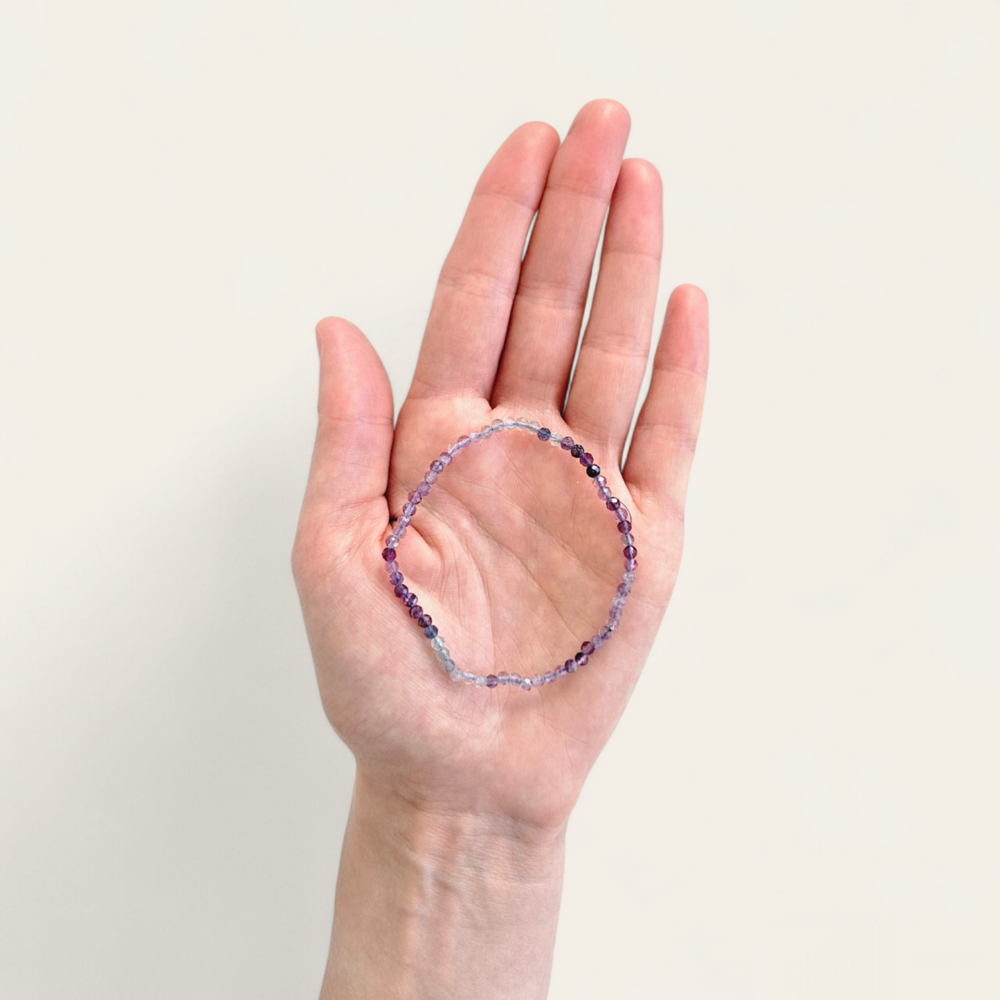 Fluorit Armband facettiert 3mm