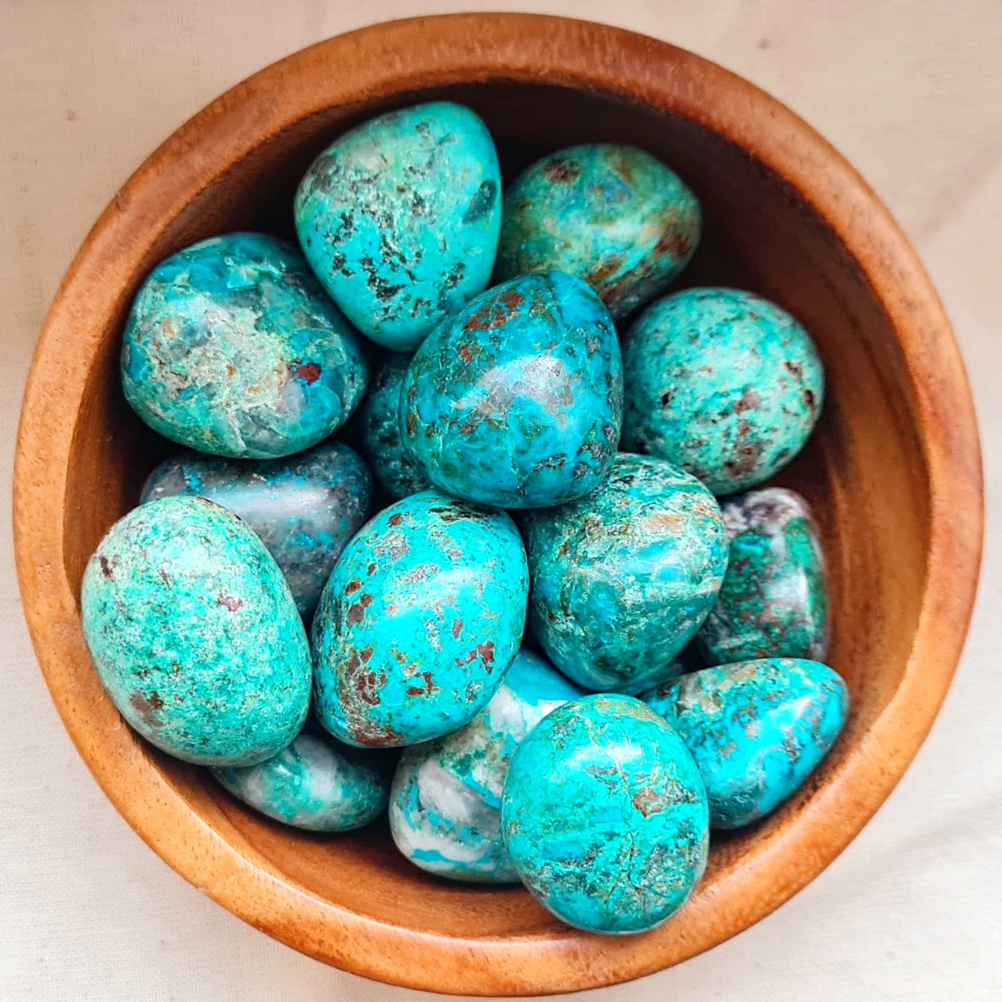 Chrysokoll Trommelstein