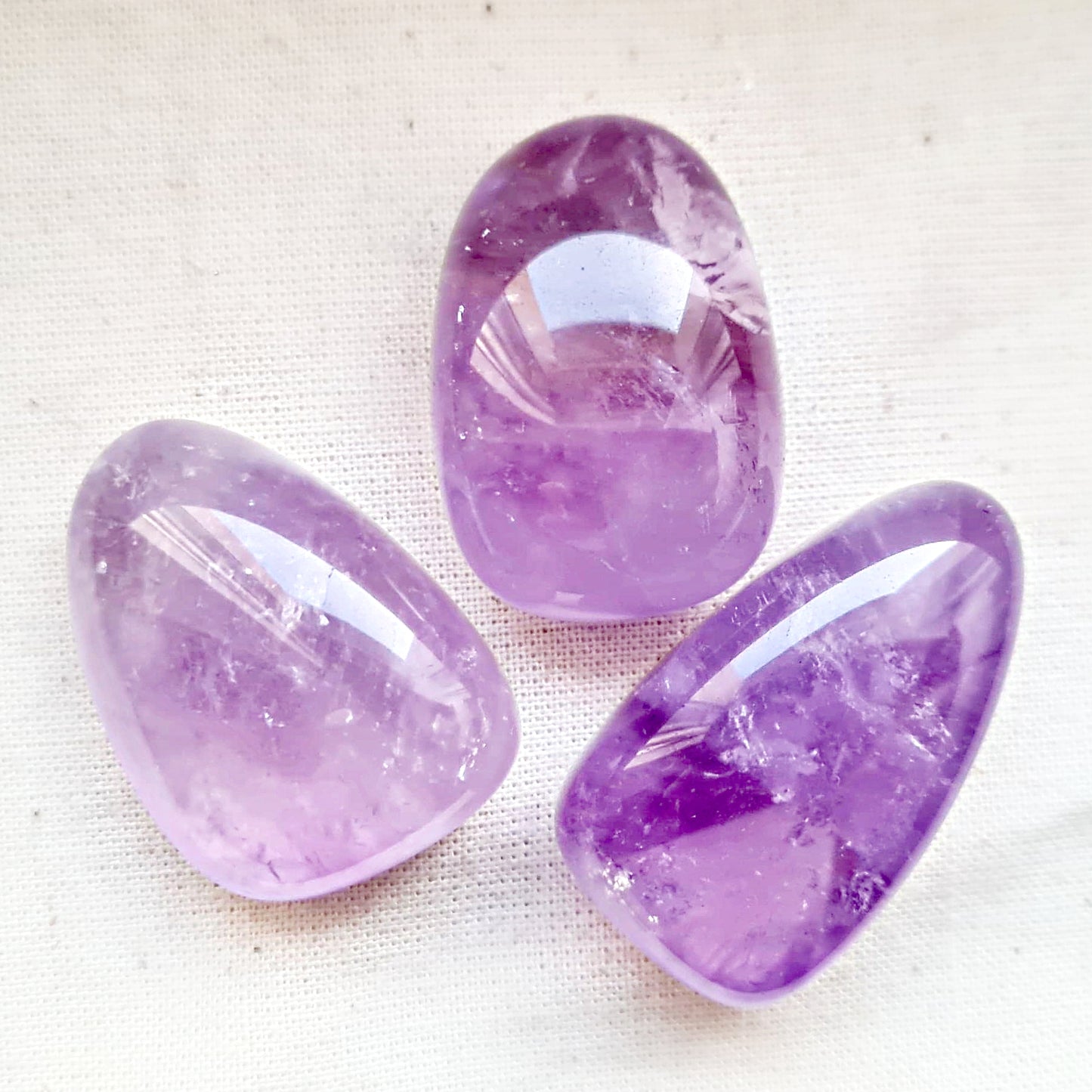 Amethyst (transparent) Trommelstein
