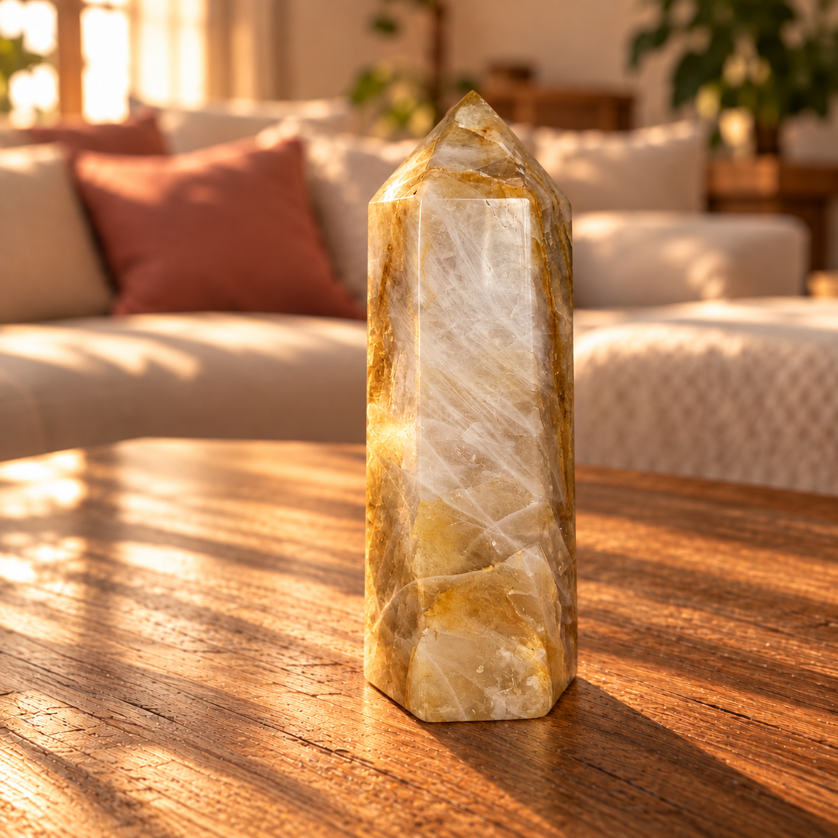Golden Healer Quarz Turm XXL