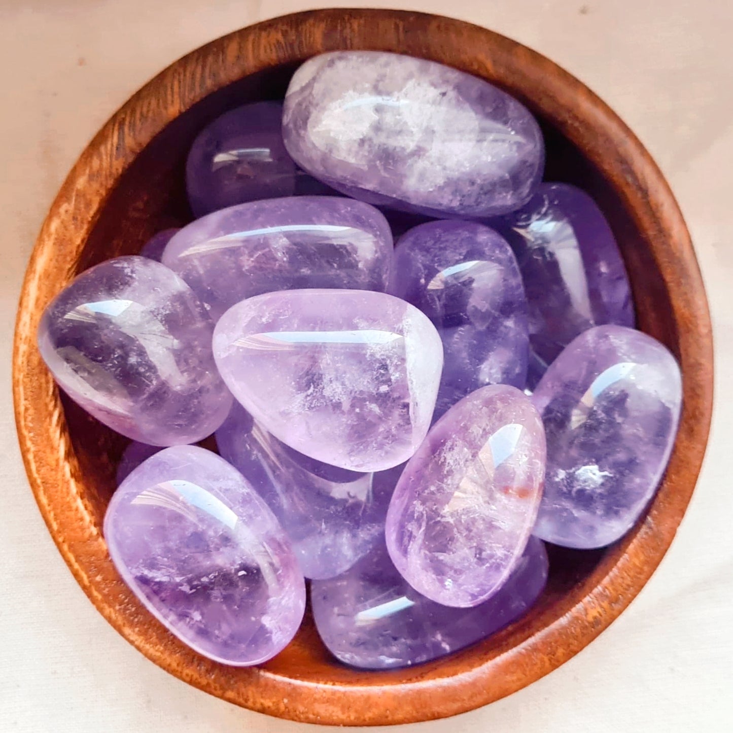 Amethyst (transparent) Trommelstein