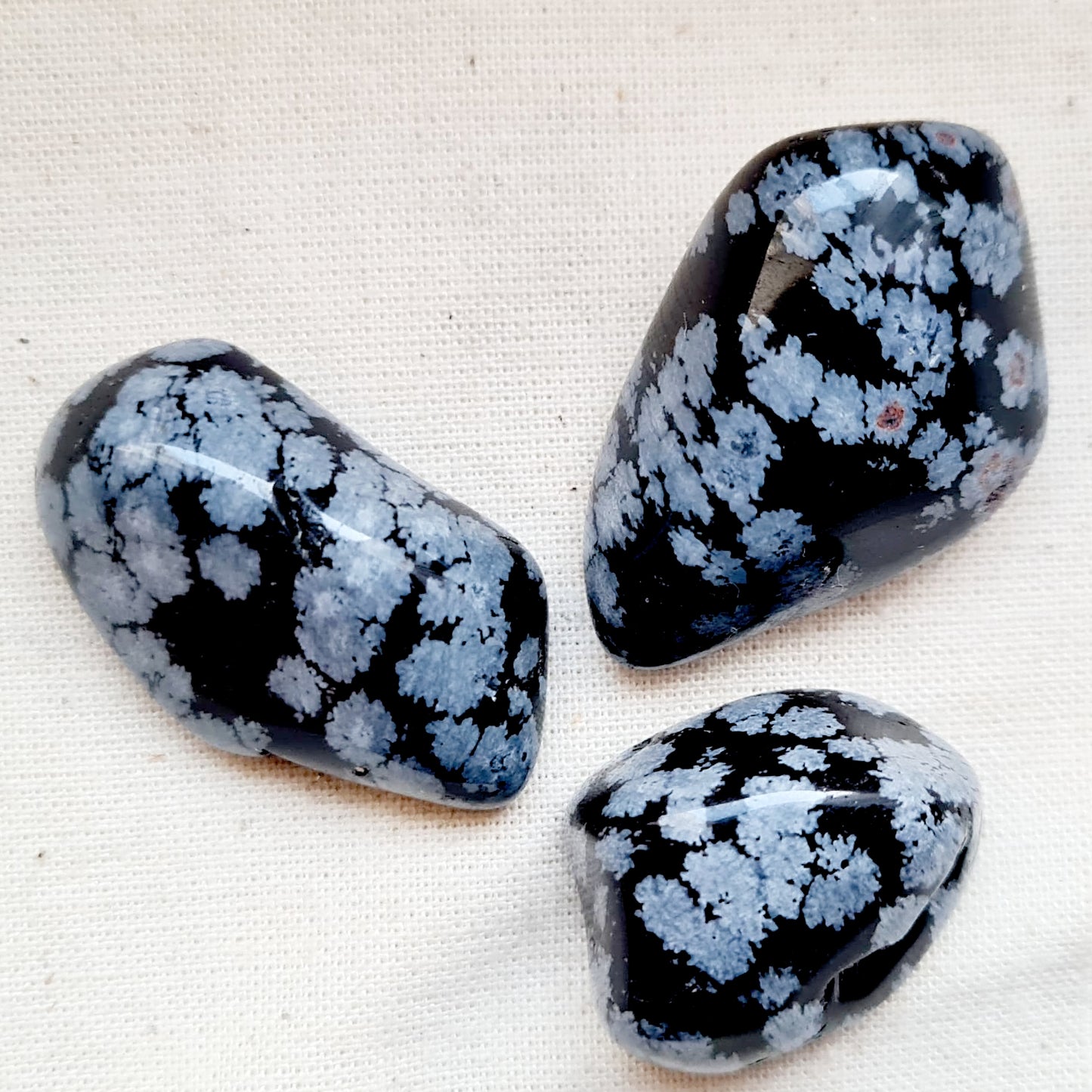 Schneeflocken Obsidian Trommelstein