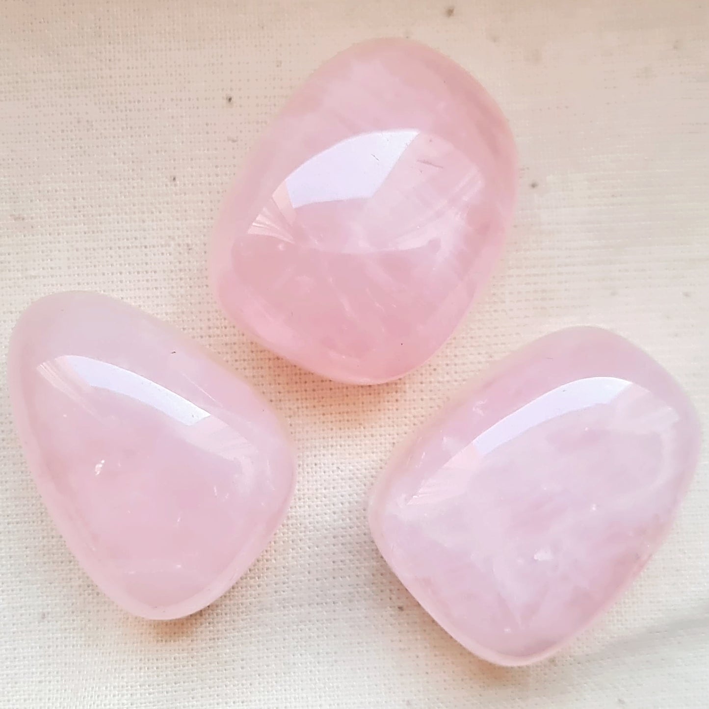 Rosenquarz Trommelstein