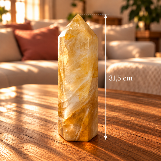 Golden Healer Quarz Turm XXL